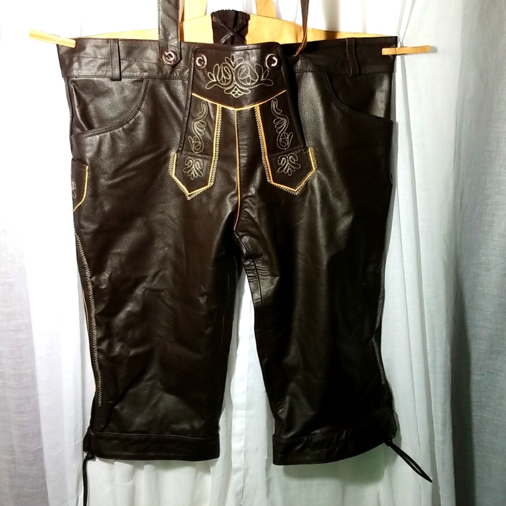NWOT XL  "OKTOBERFEST"  Custom made 'Lederhosen'